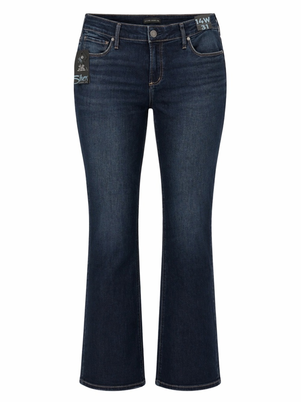 Luxe Dark Blue Flare Jeans